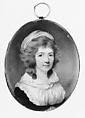 Portrait of a Woman, Said to Be Lady Agnes Anne Wrothesley, Horace Hone  British, Ivory