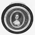 Portrait of a Woman as Diana, Arnaud Vincent de Montpetit  French, Verre  fixé