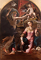 The Annunciation, Attributed to Girolamo Mazzola Bedoli (Italian, Viadana ca. 1505–ca. 1570 Parma), Oil on wood