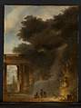 The Cascade, Jean Honoré Fragonard (French, Grasse 1732–1806 Paris), Oil on wood