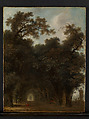 A Shaded Avenue, Jean Honoré Fragonard (French, Grasse 1732–1806 Paris), Oil on wood