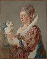 Marie Emilie Coignet de Courson (1716–1806) with a Dog, Jean Honoré Fragonard (French, Grasse 1732–1806 Paris), Oil on canvas