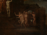 Christ's Descent into Hell, Follower of Hieronymus Bosch (Netherlandish, second quarter 16th century), Oil on wood