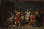 The Death of Socrates, Jacques Louis David (French, Paris 1748–1825 Brussels), Oil on canvas