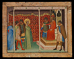 Saint Reparata before the Emperor Decius, Bernardo Daddi (Italian, Florence (?) ca. 1290–1348 Florence), Tempera on wood