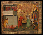 Saint Reparata Tortured with Red-Hot Irons, Bernardo Daddi (Italian, Florence (?) ca. 1290–1348 Florence), Tempera on wood, gold ground (tooled pattern added possibly in the late nineteenth century)