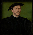 Portrait of a Bearded Man in Black, Corneille de Lyon  Netherlandish, Oil on wood