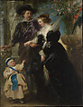 Rubens, Helena Fourment (1614–1673), and Their Son Frans (1633–1678), Peter Paul Rubens (Flemish, Siegen 1577–1640 Antwerp), Oil on wood