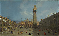 Piazza San Marco, Canaletto (Giovanni Antonio Canal)  Italian, Oil on canvas