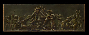 Infant Bacchanal, Piat Joseph Sauvage Flemish, Oil on canvas