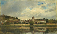 The Village of La Celle-sous-Moret, Eugène Lavieille French, Oil on wood