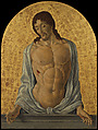 Christ as the Man of Sorrows, Marco Zoppo  Italian, Tempera on wood, transferred from wood