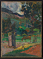 Tahitian Landscape, Paul Gauguin  French, Oil on canvas