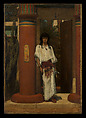 An Egyptian in a Doorway, Sir Lawrence Alma-Tadema  British, born The Netherlands, Oil on wood