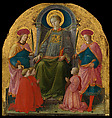 Saint Lawrence Enthroned with Saints and Donors, Fra Filippo Lippi (Italian, Florence ca. 1406–1469 Spoleto), Tempera on wood, gold ground