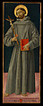 Saint Francis of Assisi, Antoniazzo Romano (Antonio di Benedetto Aquilio) (Italian, Rome 1435/40–1508 Rome), Tempera and gold on wood, transferred to wood