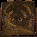 Vaulted Interior, François Marius Granet  French, Oil on canvas