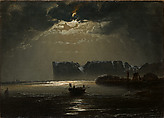 The North Cape by Moonlight, Peder Balke (Norwegian, Helgøya, Nes 1804–1887 Oslo (Kristiania)), Oil on canvas