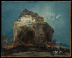 A City on a Rock, Goya Spanish, Oil on canvas