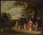 Family Group in a Landscape, Jacques d'Arthois  Flemish, Oil on canvas