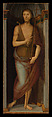 Saint John the Baptist; Saint Lucy, Perugino (Pietro di Cristoforo Vannucci) (Italian, Città della Pieve, active by 1469–died 1523 Fontignano), Oil(?) on wood