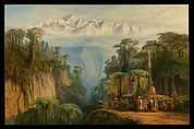 Mount Kanchenjunga from Darjeeling, Edward Lear (British, London 1812–1888 San Remo), Oil on canvas