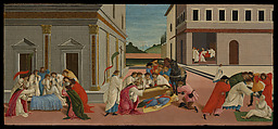 Three Miracles of Saint Zenobius, Botticelli (Alessandro di Mariano Filipepi)  Italian, Tempera on wood
