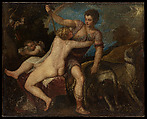 Venus and Adonis, Titian (Tiziano Vecellio) (Italian, Pieve di Cadore ca. 1485/90?–1576 Venice), Oil on canvas