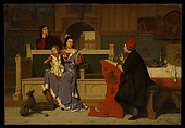 Hugo van der Goes Making a Portrait of Mary of Burgundy, Wilhelm (Guillaume) Koller Austrian, Oil on wood