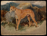 A Deerhound, Sir Edwin Henry Landseer (British, London 1802–1873 London), Oil on board