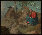 Christ in the Wilderness, Moretto da Brescia (Alessandro Bonvicino) (Italian, Brescia ca. 1498–1554 Brescia), Oil on canvas