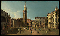 Campo Sant'Angelo, Venice, Canaletto (Giovanni Antonio Canal)  Italian, Oil on canvas