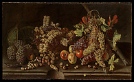 Still Life of Fruit and Nuts, Giuseppe Ruoppolo  Italian, Oil on canvas