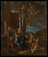 The Holy Family with Saint John the Baptist, Nicolas Poussin  French, Oil on canvas