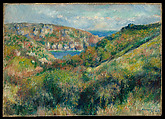 Hills around the Bay of Moulin Huet, Guernsey, Auguste Renoir French, Oil on canvas