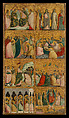 Scenes from the Life of Christ, Giovanni Baronzio  Italian, Tempera on canvas, transferred from wood, gold ground