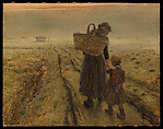 Going Home, Fritz von Uhde  German, Oil on wood