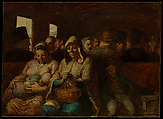 The Third-Class Carriage, Honoré Daumier (French, Marseilles 1808–1879 Valmondois), Oil on canvas