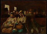 The Third-Class Carriage, Honoré Daumier (French, Marseilles 1808–1879 Valmondois), Oil on canvas