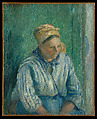 Washerwoman, Study, Camille Pissarro  French, Oil on canvas