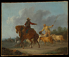 Cavalier and Shepherd, Francesco Casanova Italian, Oil on canvas