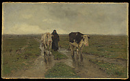 Changing Pasture, Anton Mauve Dutch, Oil on canvas