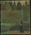 The Nightingale Sings, Mikhail Vasilievich Nesterov  Russian, Oil on canvas