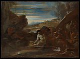 Alexander the Great Rescued from the River Cydnus, Pietro Testa  Italian, Oil on canvas