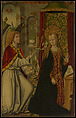 The Annunciation, Budapest Master Spanish, Oil and gold on canvas, transferred from wood