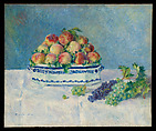 Still Life with Peaches and Grapes, Auguste Renoir  French, Oil on canvas