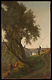 Gathering Olives at Tivoli, François-Louis Français  French, Oil on canvas
