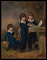 The Children of Martin Anton Heckscher: Johann Gustav Wilhelm Moritz (1797–1865), Carl Martin Adolph (1796–1850), and Leopold (born 1792), Johann Heinrich Wilhelm Tischbein German, Oil on canvas
