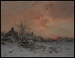 January: Cernay, near Rambouillet, Léon-Germain Pelouse  French, Oil on canvas