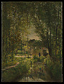 Landscape with a Sunlit Stream, Charles-François Daubigny French, Oil on canvas